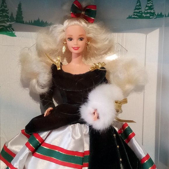 Happy Holidays Gala Barbie #13545 Vintage 1994 Special Edition NRFB MINT - Picture 10 of 11